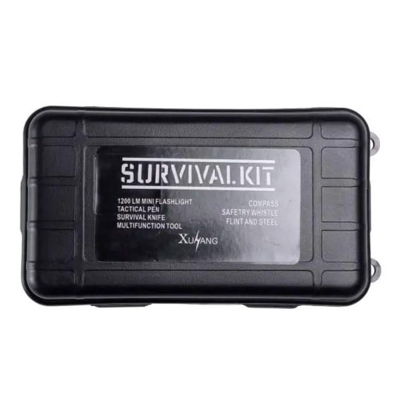 Туристичний набір для виживання в пластиковому чохлі 18х11х5 см похідний набір інструментів для кемпінгу Lugi HP-D-2 | Зображення 3