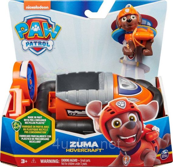Щенячий патруль Рятувальний катер та фігурка Зума Оригінал PAW Patrol Zuma Hovercraft Vehicle