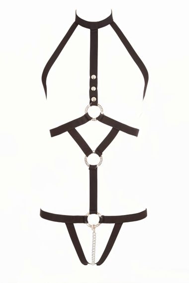 Портупея Bad Kitty Strap Body 2492237 Черная One Size