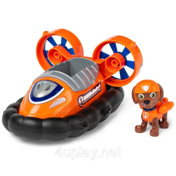 Щенячий патруль Спасательный катер и фигурка Зума Оригинал PAW Patrol Zuma Hovercraft Vehicle | Зображення 1