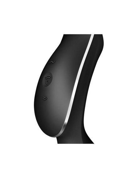 Вакуумний стимулятор з вібрацією Satisfyer Curvy Trinity 2, Чорний | Зображення 2