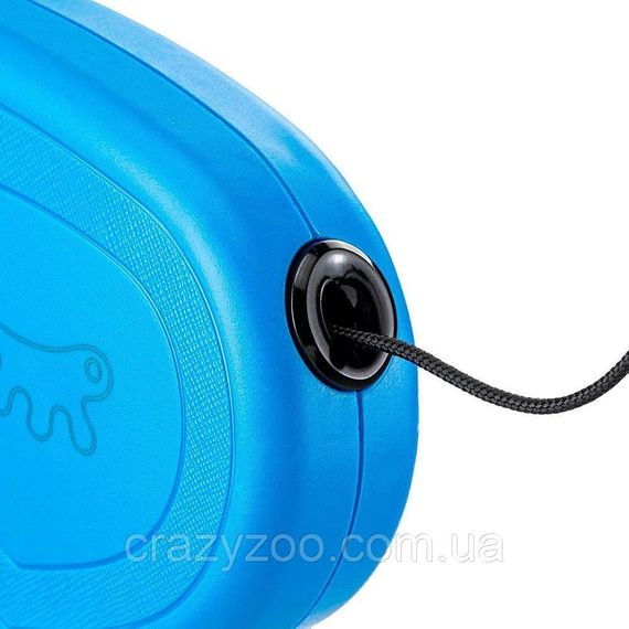 Поводок-рулетка для собак Ferplast Flippy One Cord S до 8 кг голубой шнур 3 метра 75092025 | Зображення 1