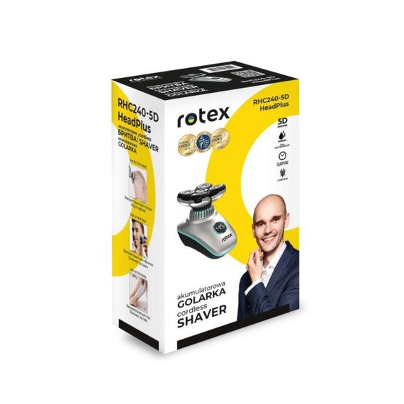 Електробритва Rotex HeadPlus RHC240-5D 3 Вт срібляста | Зображення 9
