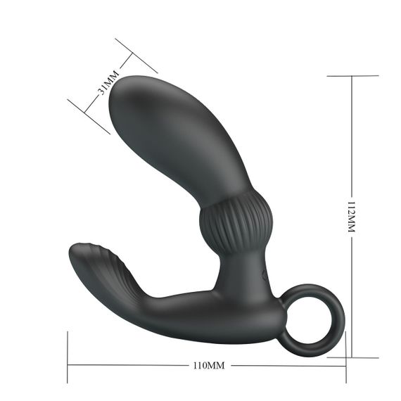 Массажер простаты PRETTY LOVE Cayla black, 12 vibration functions Memory function Sex Aura | Зображення 4