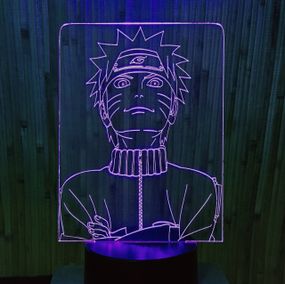 Акриловый светильник-ночник Наруто синий tty-n000069
