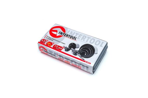 Набор корончатых сверл по дереву Intertool - 8 шт. (19-64 мм) (BT-0023) | Зображення 1