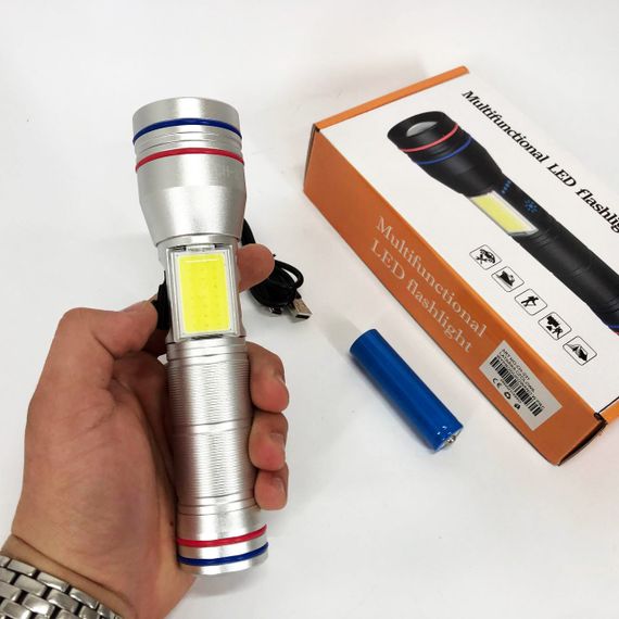 Ліхтар PLD-231 WHITE LASER LED PM10-TG+COB(white+red), 1х26650, Ліхтарик police оригінал, Ліхтарик поліс | Зображення 7