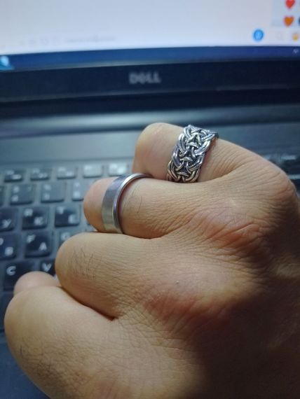 Чоловіче жіноче кільце слов'янський оберег палітурки 19 мм | Зображення 2