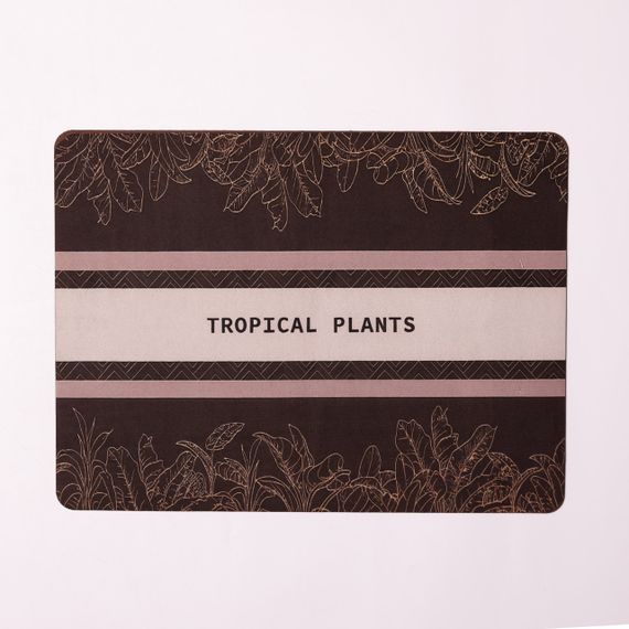 Килимок діатомітовий для сушіння посуду Tropical Plants 40*30 см Yiwu HP-42-199