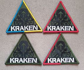 Шеврон КРАКЕН - 4шт (триугольные)