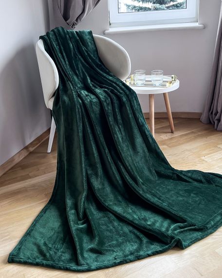 Плед Emily Manner велсофт 150х200 см 300 гм2 Dark Green (94326222) | Зображення 3