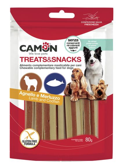 Camon Treats & Snacks Сендвіч з бараниною та тріскою 80 г