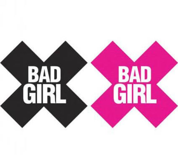 Пестиси Peekaboos 2 пари з написом "Bad Girl" | Зображення 1