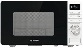 Мікрохвильова піч Gorenje, 20л, електр. управл., 800Вт, дисплей, білий (MO20A3W)
