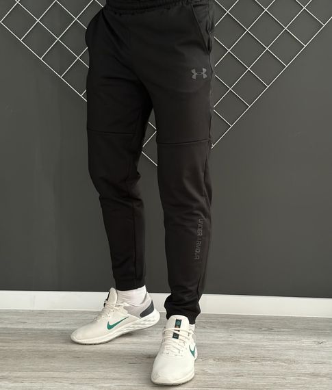Комплект 3 в 1 Демісезонний спортивний костюм Under Armour кофта на змійці хакі + чорні штани (двонитка) + Футболка чорна Under | Зображення 5