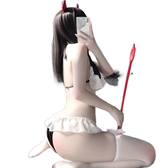 Эротический костюм  маленького дьявола ( универсальный размер)