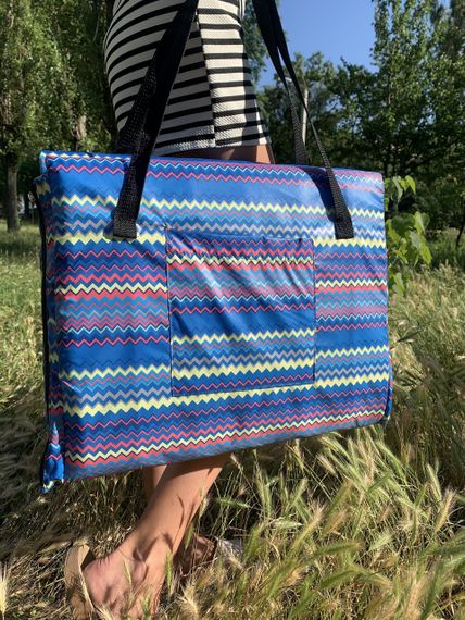 Сумка коврик трансформер пляжная 4Profi синяя18194 | Зображення 1