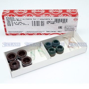 Сальники клапанов компл. Mercedes Benz OM601 W901-904 95-06/ W638 96-03/ W201/W202 89-00, Elring, 914.819,