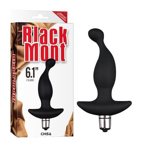 Анальная пробка - Black Mont Vibrating Vibro T1 6.1" sexstyle