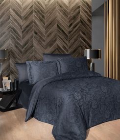 Постільна білизна First Choice Cotton Satin 160x220 см сімейний Advina Eclipse