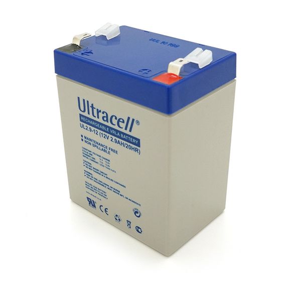 Акумуляторна батарея Ultracell UL2.9-12 AGM 12V 2, 9Ah (79 x 56 x 105) White
