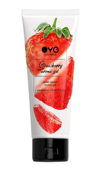Універсальний ароматизований зволожуючий гель-лубрикант OYO - Strawberry aroma gel, 75 ml. Sex Aura