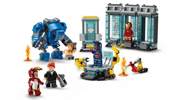 Конструктор LEGO Super Heroes Лаборатория Железного Человека: зал брони 76315 | Зображення 7