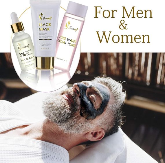 Засіб для видалення чорних цяток Sami Подарунковий набір, 1 скраб для сяйливої шкіри з 3% BHA, 1 рожева вода | Зображення 6