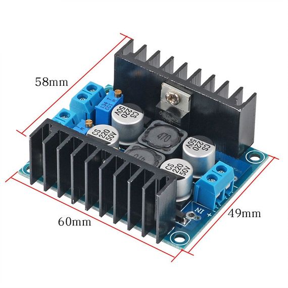 Двухканальный понижающий преобразователь DC-DC LM2596S 5V-40V/5V-36V | Зображення 1