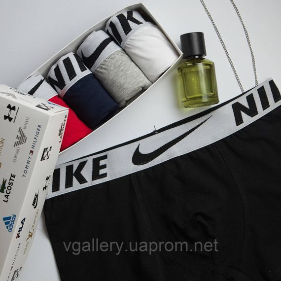 Комплект трусів Nike, подарунковий набір боксерів Найк у коробці на 2-5 штук, труси Найк для справжніх чоловіків