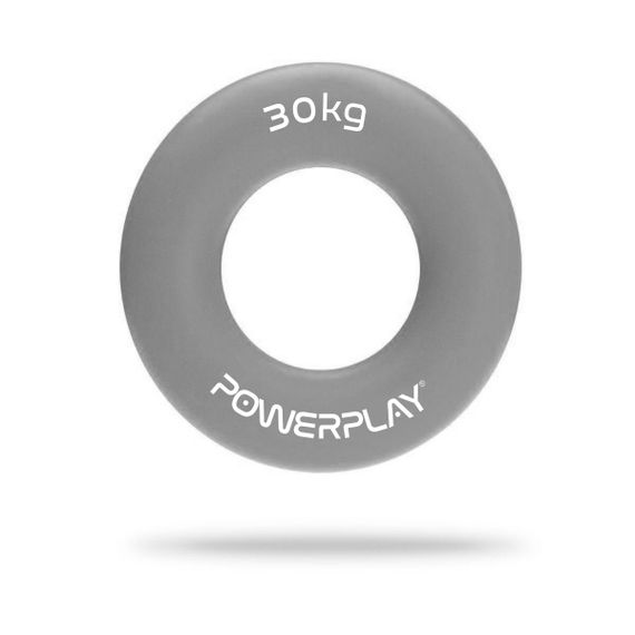 Еспандер кистьовий силіконовий Паверплей PP-4324 Hand Grip Ring X-Hard 30 кг. Сірий