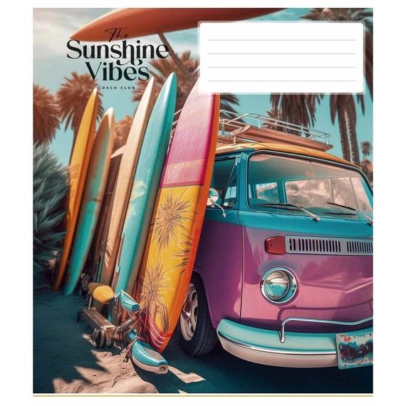 Зошит загальний "Sunshine vibes" 048-3319L-2 у лінію, 48 аркушів