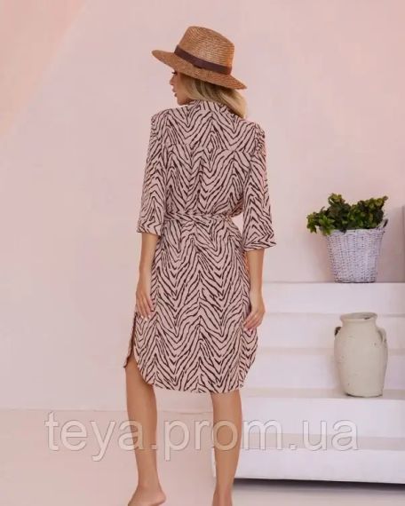 Платье для женщин цвет коричневый размер L FI_005085 | Зображення 2