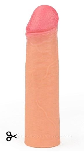 Насадка на член - Revolutionary Silicone Nature Extender Add 2" Flesh | Зображення 3