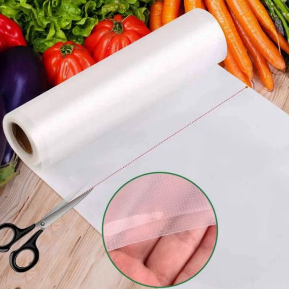Пакети для вакууматора в рулоні 25 см x 1500 см гофровані для вакуумного пакувальника | Зображення 5