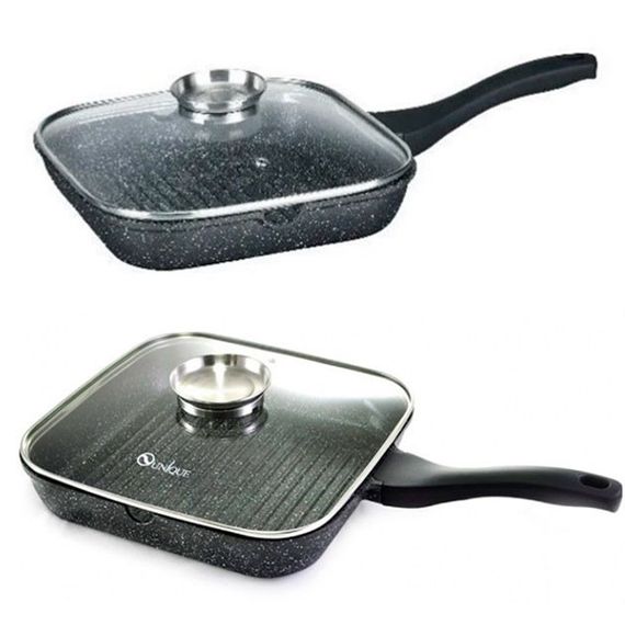 Сковорода гриль UNIQUE UN 4012 стильна 24см | Зображення 2