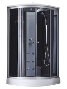 Гідробокс Tani SBM90x90.SAT.LOW.GR, низький, скло тоноване 4 мм, стінки BLA Lidz (LTSBM9090SATLOWGR)