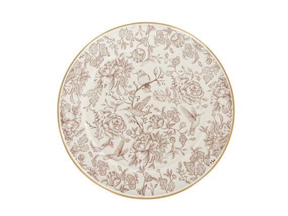 Сервірувальна страва Garden Beige на ніжці 30см з кришкою | Зображення 3