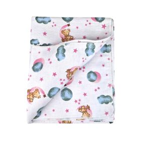 Пелюшка SoundSleep Sleepy Bear фланель 90х110 см біла (2800004643986)