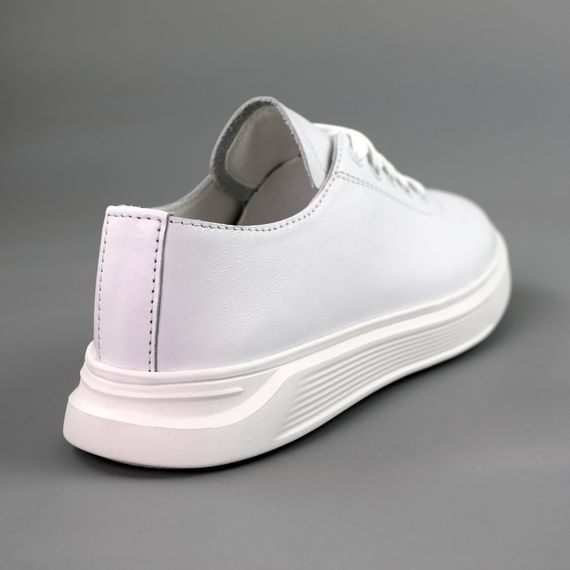 Кеди жіночі шкіряні 591364 Білі 36 37 38 39 40 41 | Зображення 5