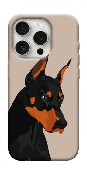 Чохол з картинкою Doberman для Apple iPhone 16 Pro (6.3")
