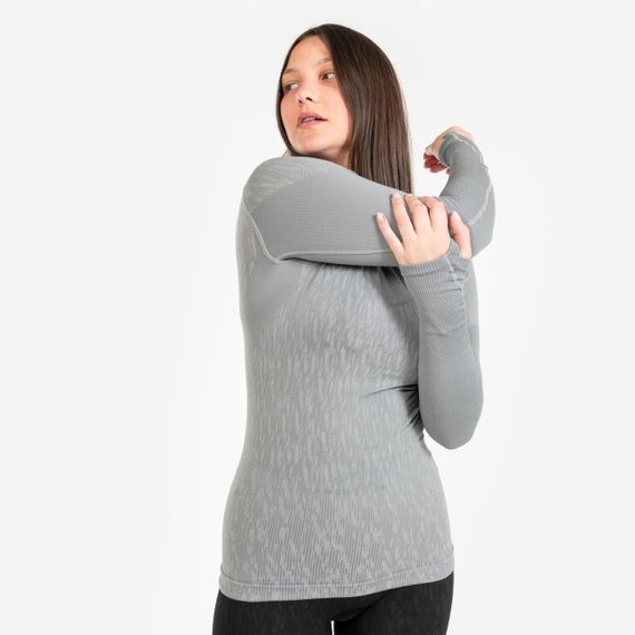 Термофутболка з довгими рукавами Keepdry для дорослих сіра - S. | Зображення 2