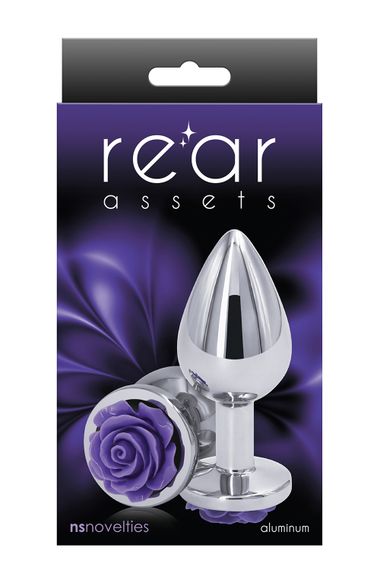 Анальний плаг NS Novelties REAR ASSETS ROSE MEDIUM PURPLE | Зображення 1