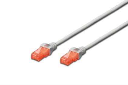 Патч-корд DIGITUS CAT 6 UTP, 10м, AWG 26/7, Cu, LSZH, серый (DK-1617-100)