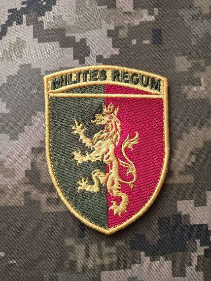 Шеврон 24 ОМБр "MILITES REGUM" / На лівий рукав | Зображення 1