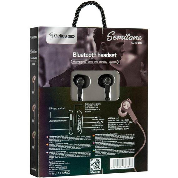 Bluetooth-навушники Gelius Semitone GL-HB-007U | Зображення 1