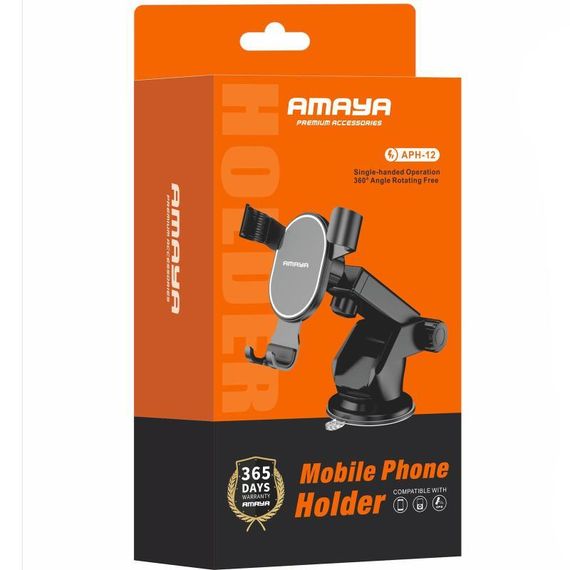 Автодержатель Amaya APH-12 (center console) Black | Зображення 1