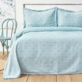 Покривало Karaca Home 10548 Туреччина 220*230 см  Поліестер Ментоловий