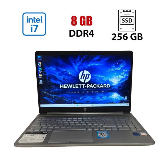 Ультрабук HP 15-dw3071cl / 15.6" (1920x1080) IPS / Intel Core i7-1165G7 (4 (8) ядра по 4.7 GHz) / 8 GB DDR4 / 256 GB SSD / Intel Iris Xe Graphics / WebCam б/у