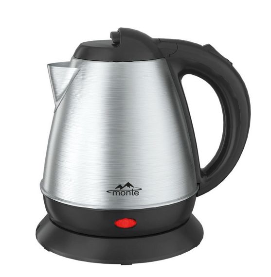 Електрочайник з нержавіючої сталі Monte MT-1800, 0.9 л, 1500 Вт